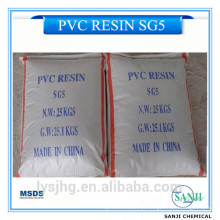 BV Certificado PVC Resina preço SG1, SG2, SG3, SG4, SG5, SG6, SG7, SG8